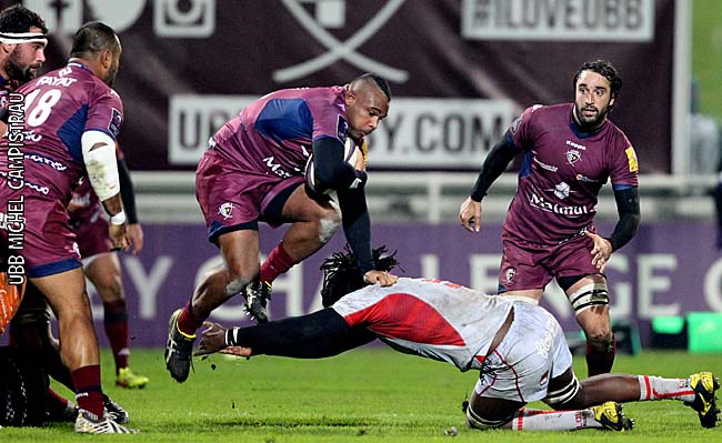 Jefferson Poirot en action sous les yeux de Guiry , Sa et Jaulhac