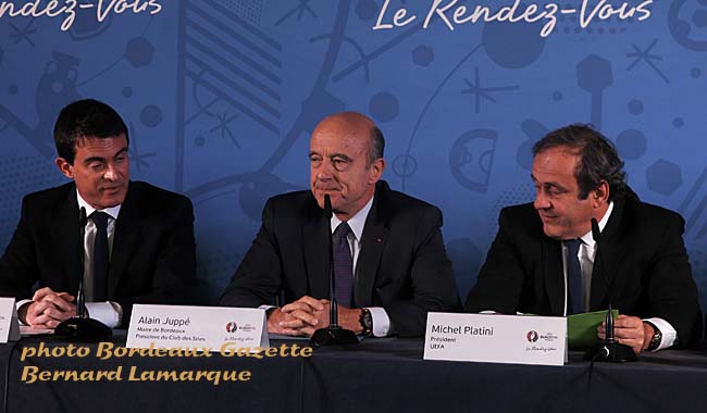 Manuel Valls, Alain juppé et Michel Platini