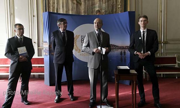 Nicolas Martin, Stéphane Delaux, Alain Juppé et Maximilien Lejeune