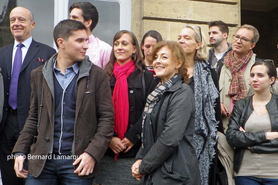 Au centre Sandrine Daniel lors de la remise du Pibal