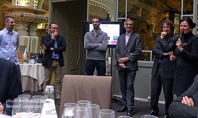 Manuel Godet , Jeremy Morin, Aurélien Crozato, Côme de Cherisey, Directeur Général de Gault&Millau ; Marc Esquerré, rédacteur en chef des guides Gault&Millau ; Marie-Laure Jarry, directeur commercial et marketing Gault&Millau Manuel Godet , Jeremy Morin, Aurélien Crozato, Côme de Cherisey, Directeur Général de Gault&Millau ; Marc Esquerré, rédacteur en chef des guides Gault&Millau ; Marie-Laure Jarry, directeur commercial et marketing Gault&Millau