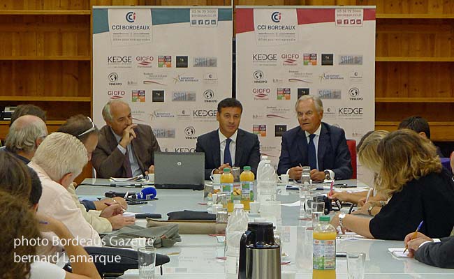 Pierre Goguet, Laurent Marti et Bernard Magrez