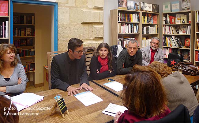 Olivier Dartigolles à l'occasion de son passage à la librairei La zone du dehors