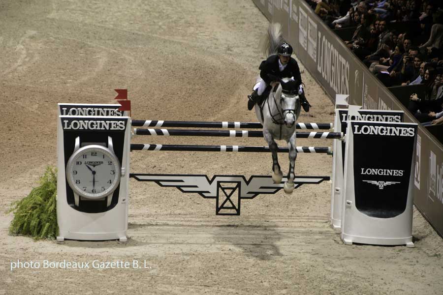 Marcus Ehning termine son barrage en 35 secondes 45 centièmes