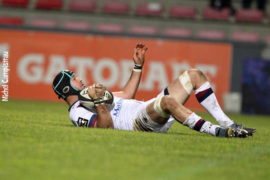 Clarkin vient de marquer son premier essai de la saison
