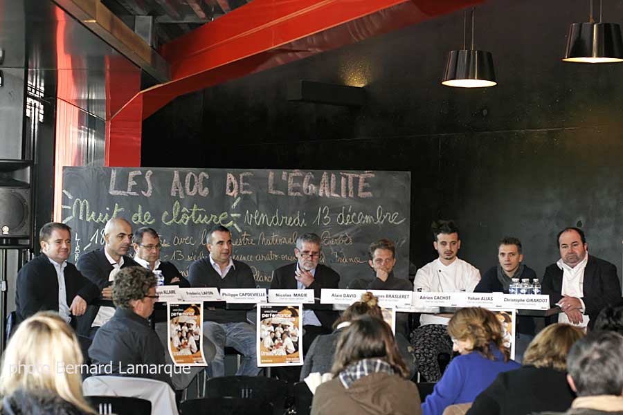 Philippe Allaire, Frédéric Lafon, Philippe Capdevielle, Nicolas Magie, Alain David (maire de Cenon), Thomas Brasleret, Adrien Cachot, Yohann Allias et Christophe Girardot.