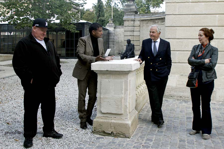 Claude Lévêque, Ashok Adicéam, Bernard Magrez et Françoise Pétrovitch