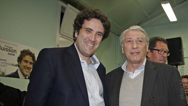 Philippe Buisson et Gilbert Mitterrand