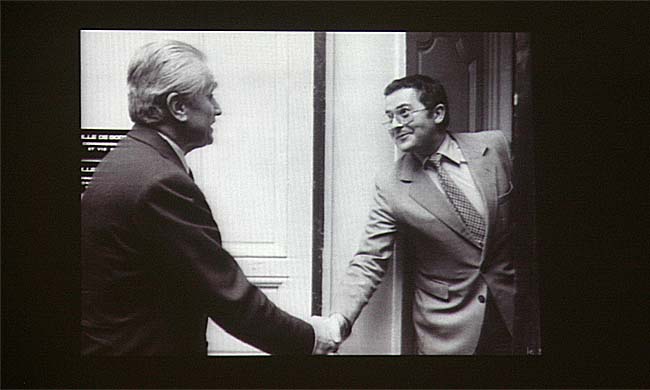 Jacques Chaban-Delmas et Pierre Cherruau en décembre 1979