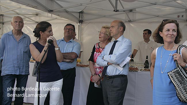 Alain Aviotte, Maribel Bernard, Chritian Baulme, Jacqueline Favreau-Cerrato, Alain juppé et Laurence Dessertine