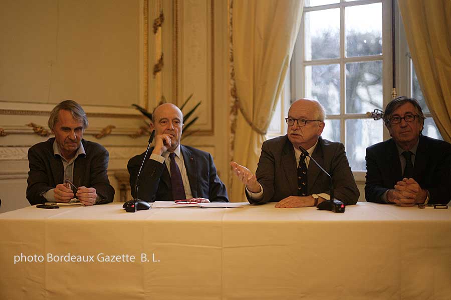 Bennedict Donnelly, Alain Juppé, Erik Orsenna et Stéphane Delaux