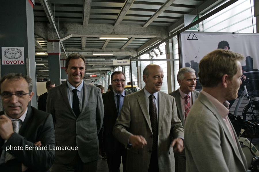 Vincent Feltesse et Alain Juppé visite SAVER