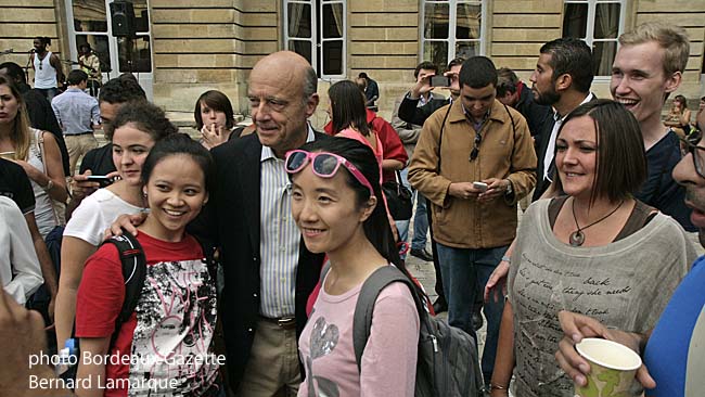 Avec les étudiants