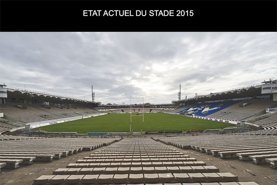 Etat actuel du stade Chaban Delmas 2015