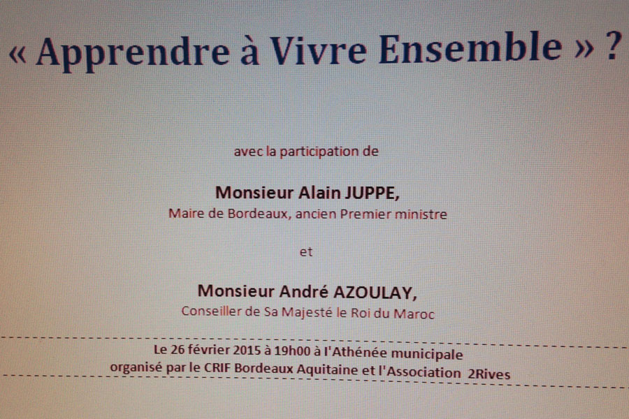Conférence : « Apprendre à vivre ensemble » ? 