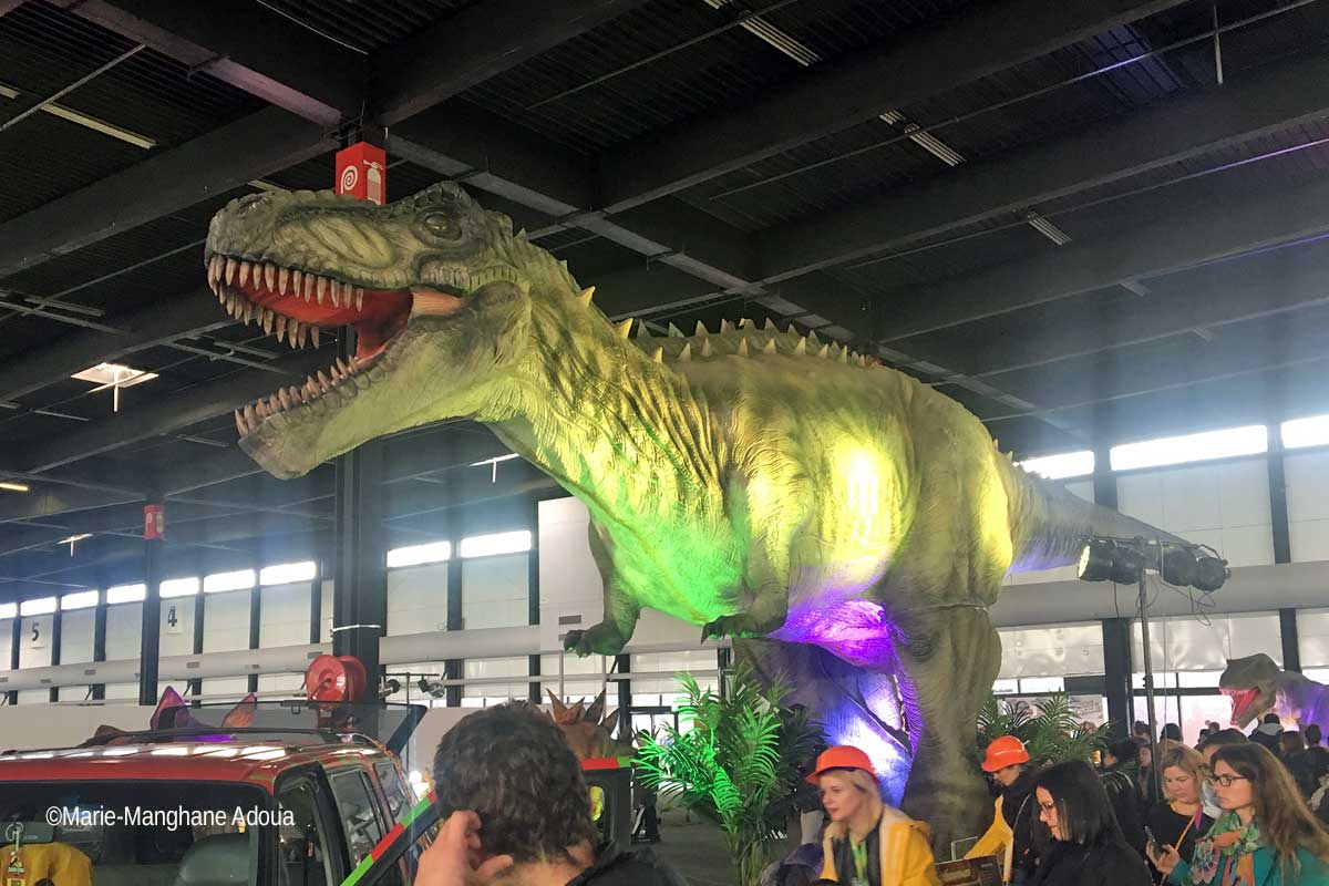 Le Monde des Dinosaures, exposition de dinosaures animés, sortie en famille  à Bordeaux