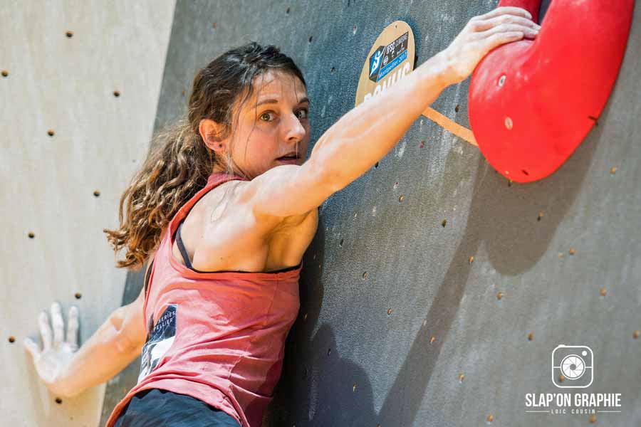 Epreuve d'escalade Melissa Le Neve