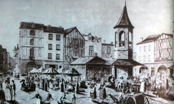 La Place du Vieux Marché en 1793 La Place du Vieux Marché en 1793