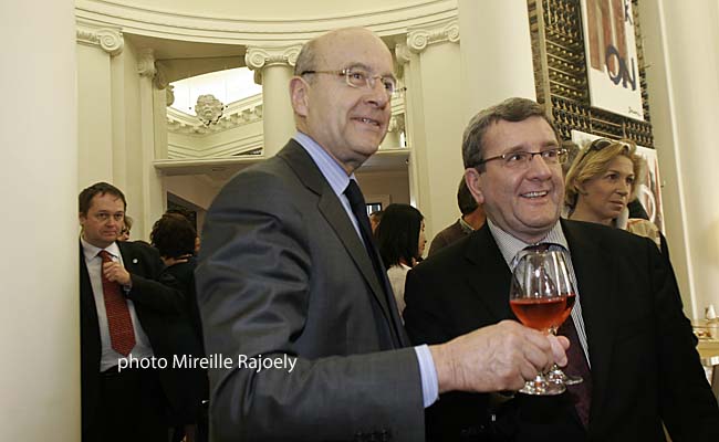 Alain Juppé, maire de Bordeaux et Régis Labeaume, maire de Québec