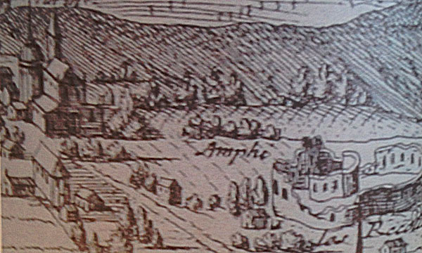 Vue panoramique de Bordeaux en 1660-1669
