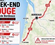 Week-end : vendredi et samedi rouge sur les routes autour de Bordeaux