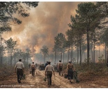 En 1949, l'incendie qui a redessiné la forêt girondin