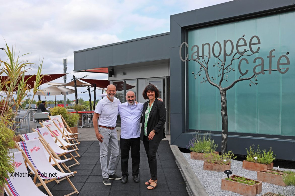 Le « Canopée café » à Mérignac Soleil , un rooftop concept entre ciel et terre, Bodega et bistronomiquement vôtre !