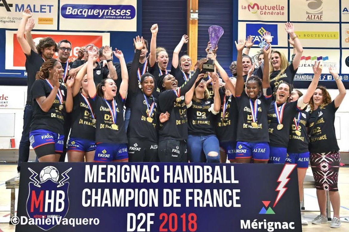 Mérignac Handball champion de France de D2F