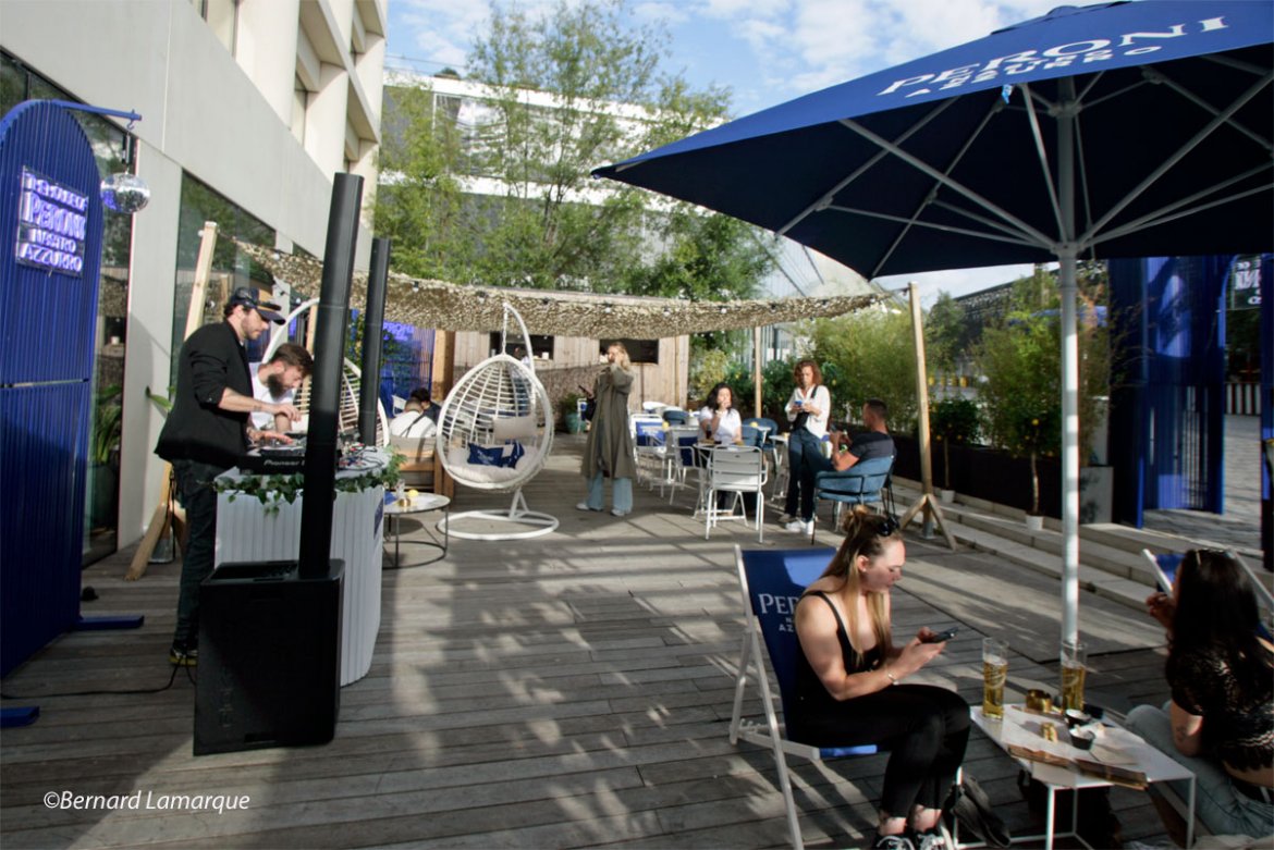 Peroni a fait la promotion de sa Nostra Azzurro à Bordeaux