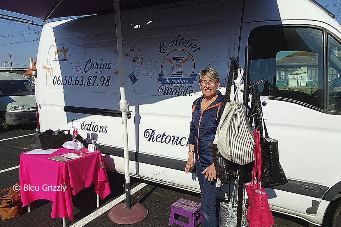 Corine Chevallier lance l'atelier de couture mobile