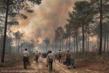 En 1949, l'incendie qui a redessiné la forêt girondin
